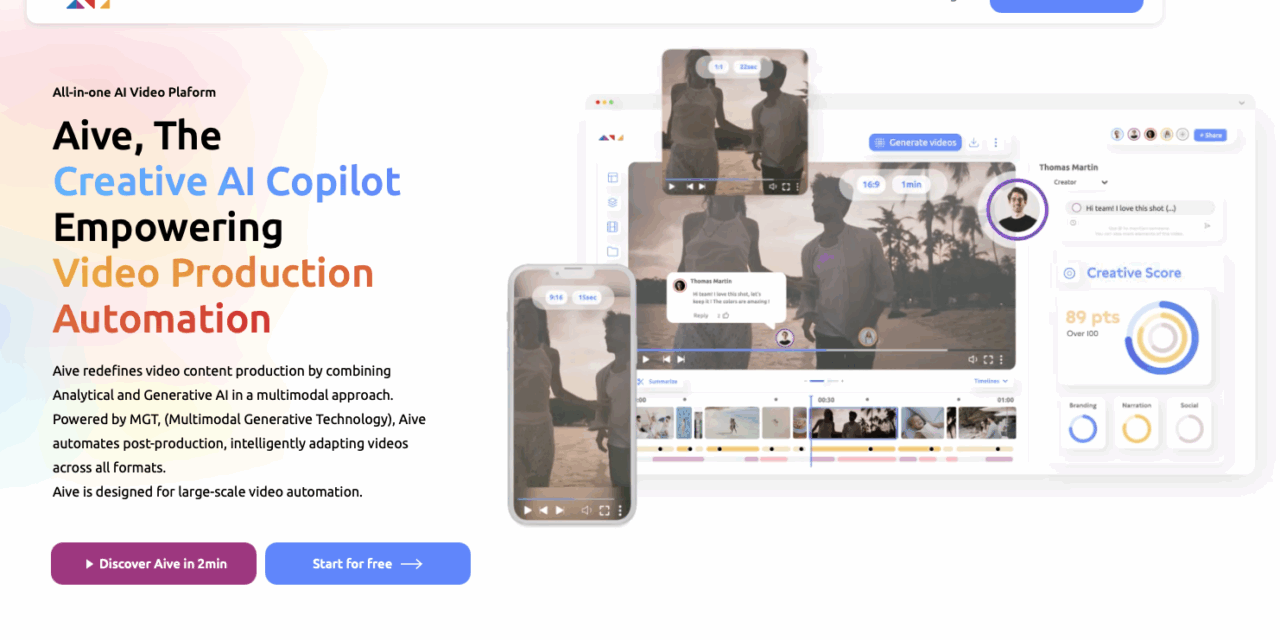 Aive : l’IA française qui révolutionne la post-production vidéo