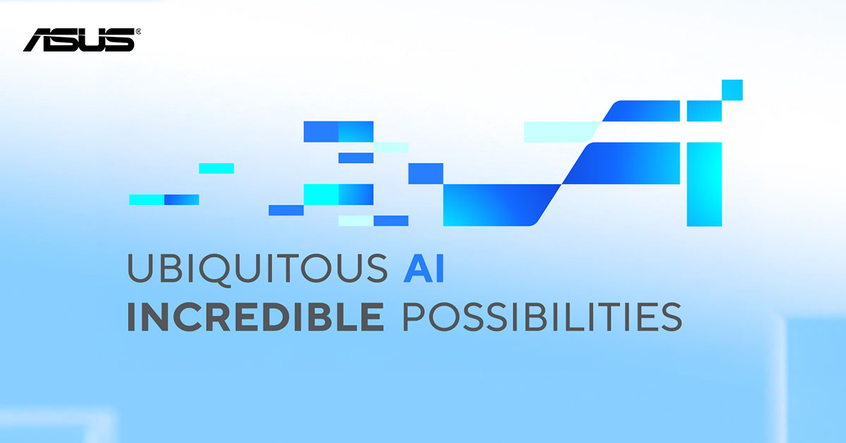 Avec Ubiquitous AI, ASUS se lance dans les défis de l'IA pour les PROs. 
