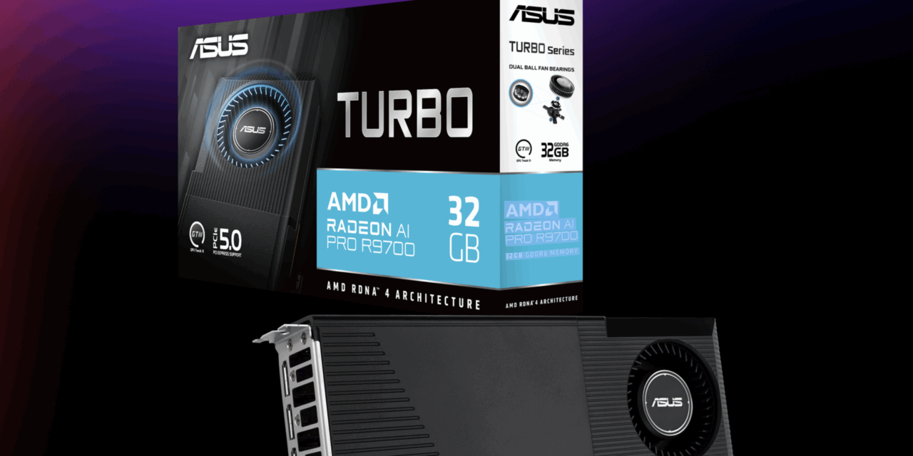 ASUS lance sa Turbo Radeon AI Pro R9700 : un nouveau joueur dans la course à l’IA ?