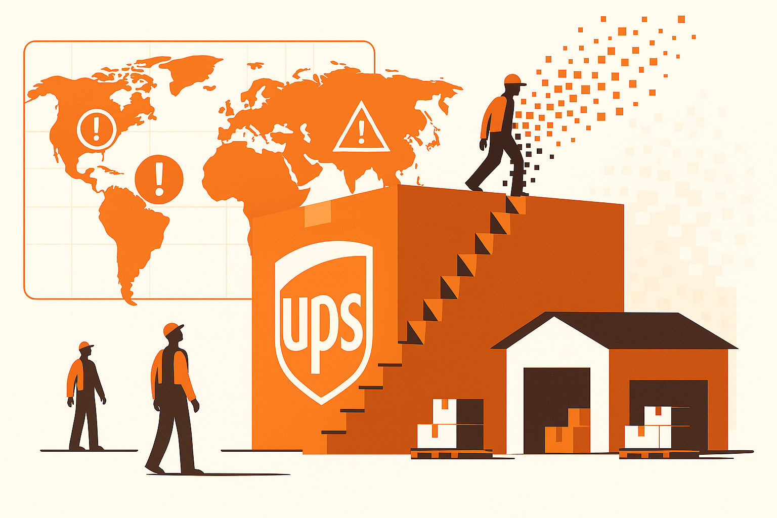 Illustration UPS restructuration