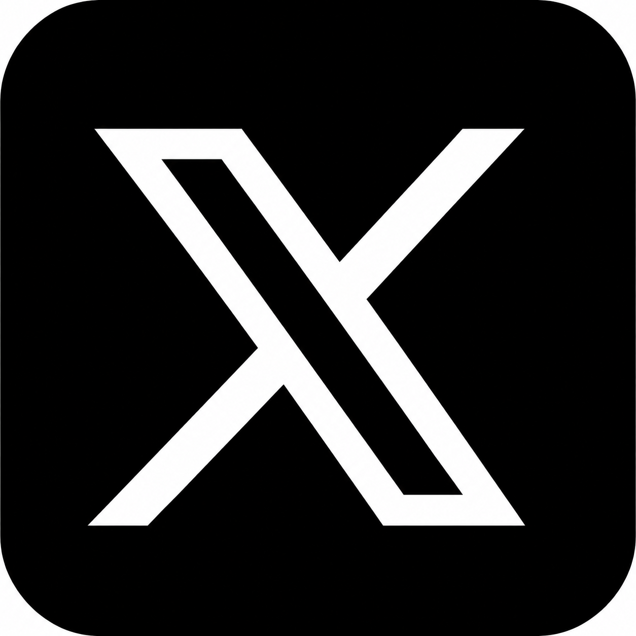 Social network  X logo