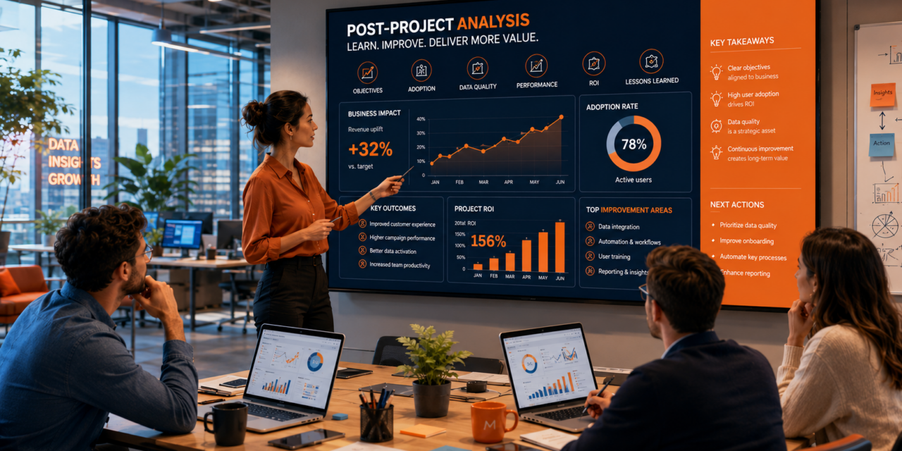 Analyse post-projet : pourquoi le Retex devient un outil clé de gouvernance martech